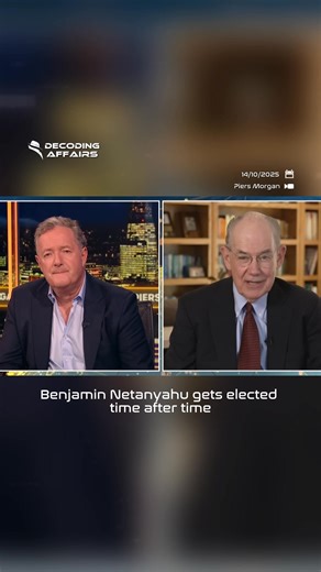 252K views · 9K reactions | They want Greater Israel that has all Jews and no Palestinians - John Mearsheimer, on Piers Morgan. | Decoding Affairs | Facebook