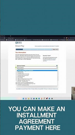 How to Pay the IRS Online Part 3 #shorts #irs #taxes