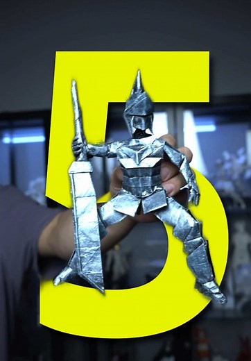 Origami that gets harder and harder #origami #artwork #levels #artchallenge