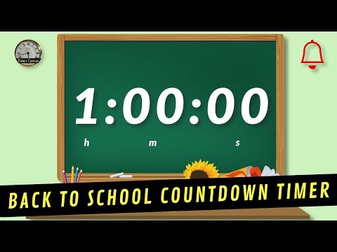 📚 1 Hour Back-to-School Countdown Timer