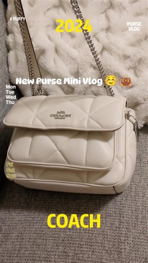 Klare Crossbody 25 With Puffy Diamond Quilting 👜 #coach #coachbag #coachpurse #coachoutlet #coachoutletpurse #puffybag