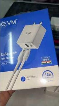 EVM ENSPEED+ 36W Fast Charger QC + PD | Dual Port USB-A & Type-C Wall Charger