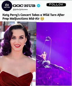 Near-Horror as Katy Perry’s Tour Prop Fails Mid-Flight #KatyPerry #ConcertFail #TourDrama #LiveShowGoneWrong #StageMalfunction #PopStarProblems #ViralMoment #MusicNews #EpicFail #EntertainmentBuzz #WhatJustHappened #MidAirDrama #KatyPerryLive #UnexpectedMoment #OMGClip | GGC Hub | Facebook