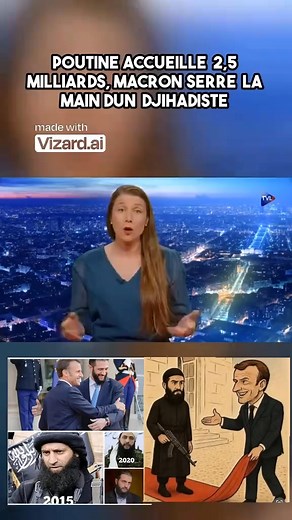 Pendant que #POUTINE reçoit les grands forts de la planète, lui #Macron reçoit et serre la main a un chef #terro_riste #Macron_est_terro_terro #LE_TEMPS_EST_REVELATEUR #investiguer_verifier_informer Abonnez_vous pour suivre la suite 👇 AC MEDIA ELMAESTRO TV | AC MEDIA ELMAESTRO TV