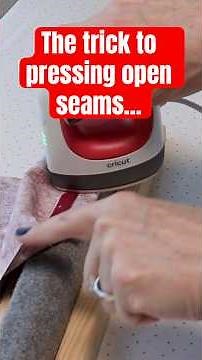 Pressing seams open is easy with a wool pressing bar and small iron