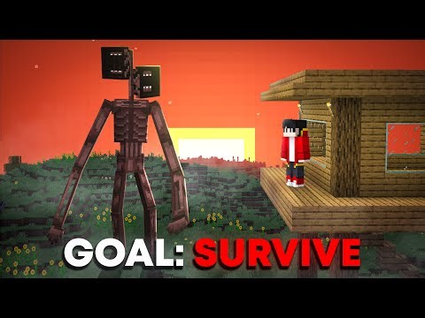 We created a TOWER to survive SIREN HEAD in Minecraft (Hindi)