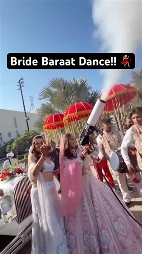 Bride Surprise Everyone by Crashing the Baraat | Indian Wedding Dance | Baraat Dance | Indian Bride