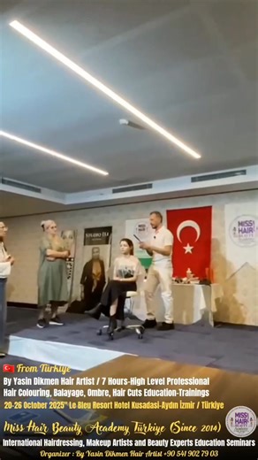 📌 Very Soon 👉 19-25 May 2026 Bodrum / Türkiye Seminar (1 Week.!) Special For Hairdressers, Makeup Artists, and Beauty Experts.; Please carefully review your specially prepared 1 Week-7-Days program with the Economical Price Option.! We are offering you an Amazing program unlike any other in the World, for 7 Days-1 Week.! Please Read Everything in Details.; 👇 🇹🇷 From Türkiye By Yasin Dikmen / Hair Artist & Educator Master Class" Professional Hair Cut and Hair Colouring-Balayage Education.; N