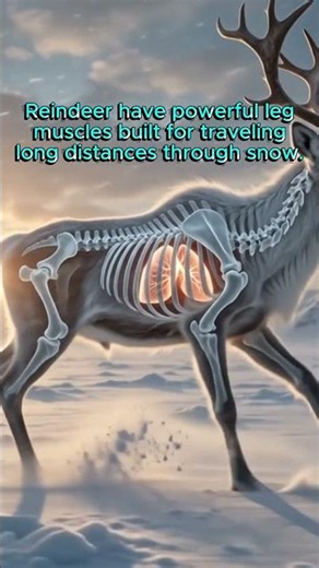 Inside a Reindeer Body 🦌 Reindeer facts for Arctic Survival #animalfacts #reindeer