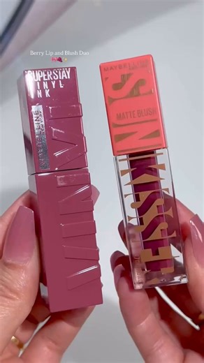 Maybelline New York on Instagram: "You could say we’re loving this duo berry much 🫐🍓 Get the look with Super Stay Vinyl Ink in shade Coy and Sunkisser in shade Berry Brunch."