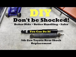 DIY 5th Gen Toyota 4Runner Rear Shock Replacement Installation (notes in video description)