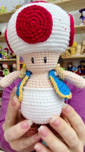 Tutorial 👆Mochila para toad amigurumi #crochet #amigurumi #mariobros