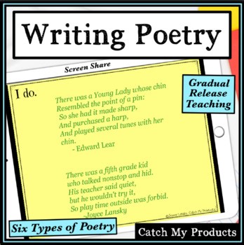 5th Writing Poems Haiku Lesson Narrative Poetry Acrostic Structure PowerPoint