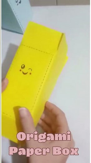 Easy Origami Paper Box Tutorial for Beginners | DIY Paper Box Folding | #paperboxes #shortsviral