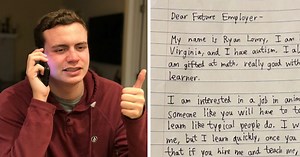 La lettre de motivation de ce jeune homme souffrant d'autisme cartonne sur LinkedIn
