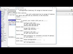 🌐MikroTik Tutorial 7 - 🌐 How to Configure Static IP, DNS & NAT on Mikrotik Router 🌐 #Westech_IT