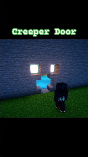Minecraft Creeper Door 🤯 #shorts #minecraft #minecraftbuild