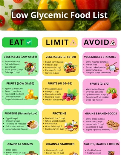 Low Glycemic Food List | Printable GI Index Chart PDF | Blood Sugar Control | Diabetes Diet Guide | Weight Loss | Grocery Shopping List - Etsy