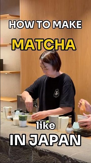 How Japanese girlies make a matcha latte