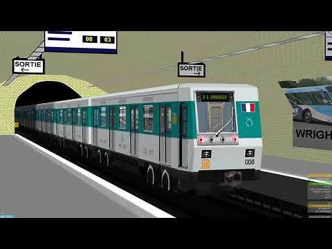 Openbve - Paris Metro Line 11 train (MP-68)