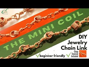 ✨Mini Coil Wire Jewelry Chain Link ✨ Easy DIY Tutorial + Clasp!