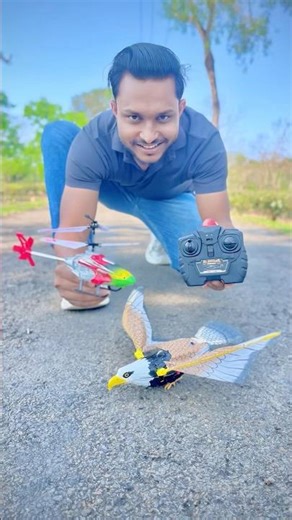 Rc helicopter vs Remote control Eagle Unboxing & flying 🦅 🔥