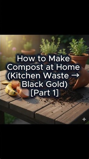 Don’t Throw Kitchen Waste ❌ Make Compost at Home 🌱 | Part-1 #gardening #reels