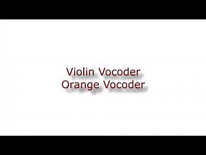 Violin Vocoder Audio Effect