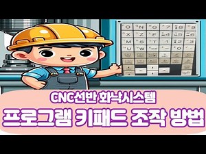 CNC 선반 화낙 시스템 프로그램 키패드 버튼 조작 방법 (현대위아)