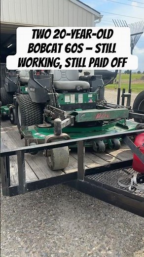 Two 20yr Bobcat 60s still working no payments#bobcatmower #zeroturn #lawncare #mowinglife #lawn