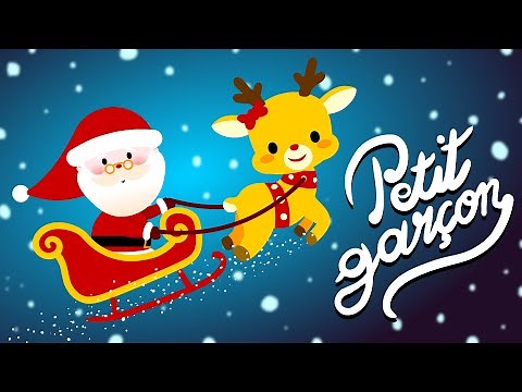 Dans son manteau rouge et blanc petit garçon 🎅🏻🎅🏻🎅🏻 Petites comptines de noël pour bébé avec paroles