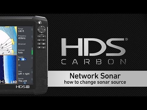 Selecting a Sonar Source on a Lowrance HDS Display