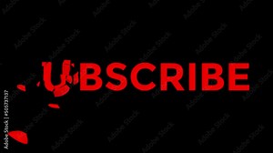 Youtube Subscribe Button. The button is made of bricks. Particle animation. Amazing 3D animation.