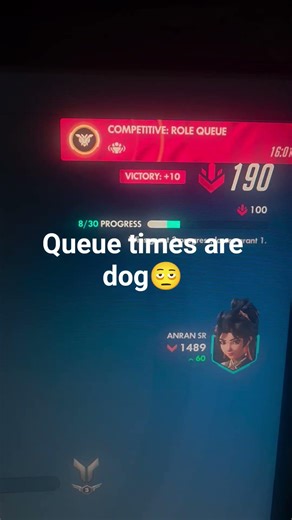 Late night overwatch queue aint for the weak #overwatch #ow #overwatchqueue #ranked #overwatchmeme