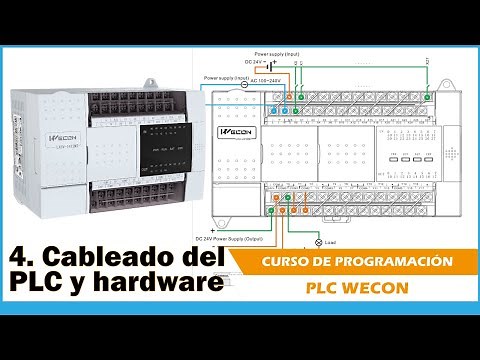4. Curso básico de PLC Wecon - Conexión de entradas y salidas