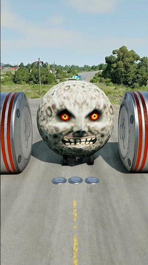 Long Capsule Buses vs Hydraulic Crush - BeamNG.Drive