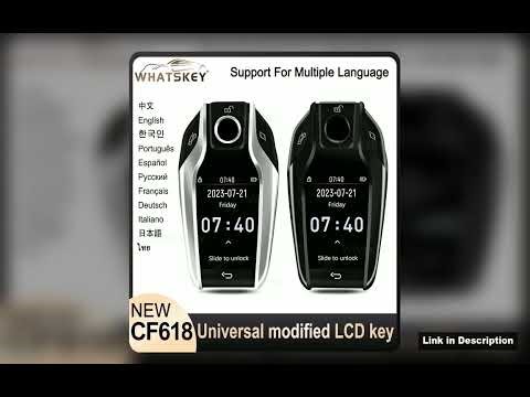 Best Newest Cf618 Universal Modified Review 2026 Lcd Smart Key Screen Display For Bmw Audi Benz
