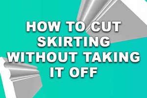 How to cut skirting without removing it?