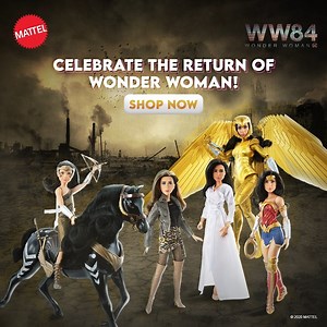 She’s back to the save mankind! These film-inspired exclusive Wonder Woman dolls are action-ready in their iconic costume to not only encourage, but teach us that there are no boundaries to what we can do. Know more here: https://amzn.to/34f37vW #WonderWoman #KeepPlaying #WW84 | Barbie