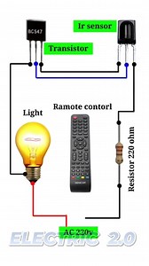Ir remote control circuit diagram #ir #remote #control #circuit #diagram #electrical | Electric 2.0