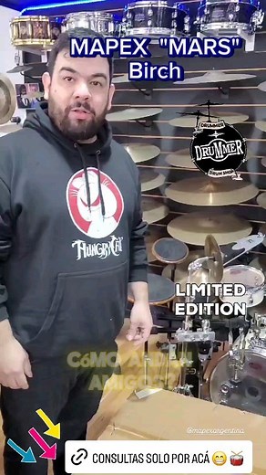  Bateria exclusiva para @drummerdrumshop! 論 Bateria Mapex Mars...