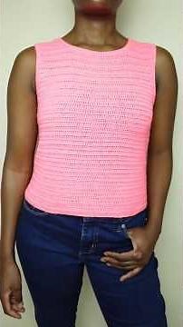 Easy crochet tank top for beginners