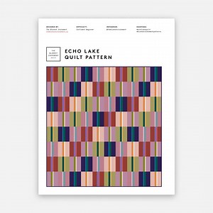 Echo Lake Quilt Pattern PDF Download - Etsy