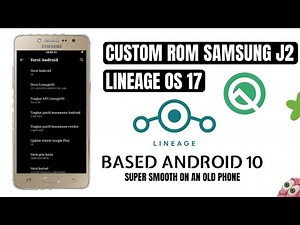 Custom Rom Samsung J2 2015 Lineage OS 17!! J200G Lineage Os 17 Android 10