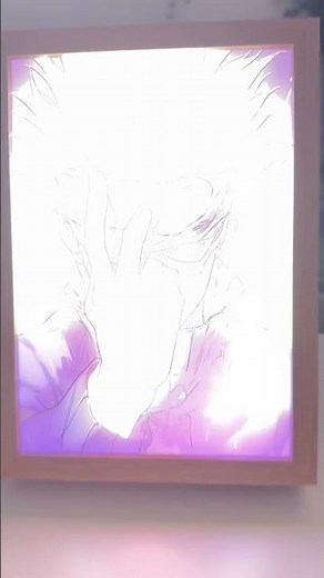 These Anime Light Up Paintings Are Glowing In My Room! 😍 #anime #frame