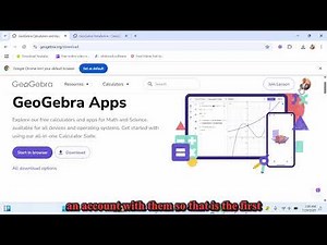 Getting Started with Geogebra Classic