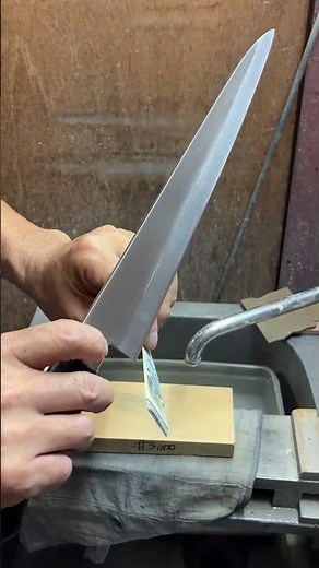 プロ用洋出刃の包丁研ぎ