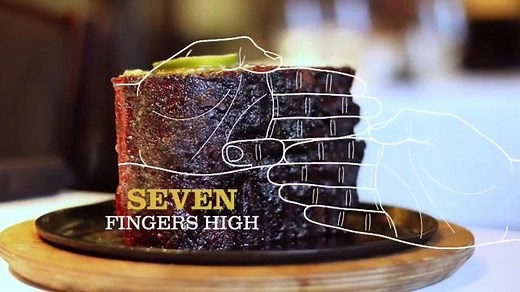 265K views · 216 reactions | Perry's Steakhouse Famous Pork Chop stands seven fingers high and is cured, roasted, slow-smoked and caramelized, then carved tableside and served with homemade applesauce. | Perry's Steakhouse & Grille | Facebook