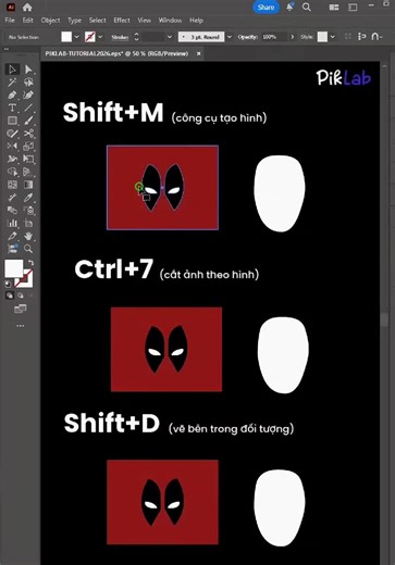 Adobe illustrator 3 thủ thuật khác nhau cho cùnng kết quả #designer #design #designervietnam #tutorials #thietke