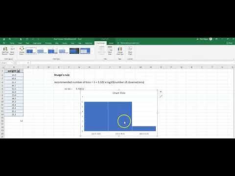 histogram of continuous data in Excel